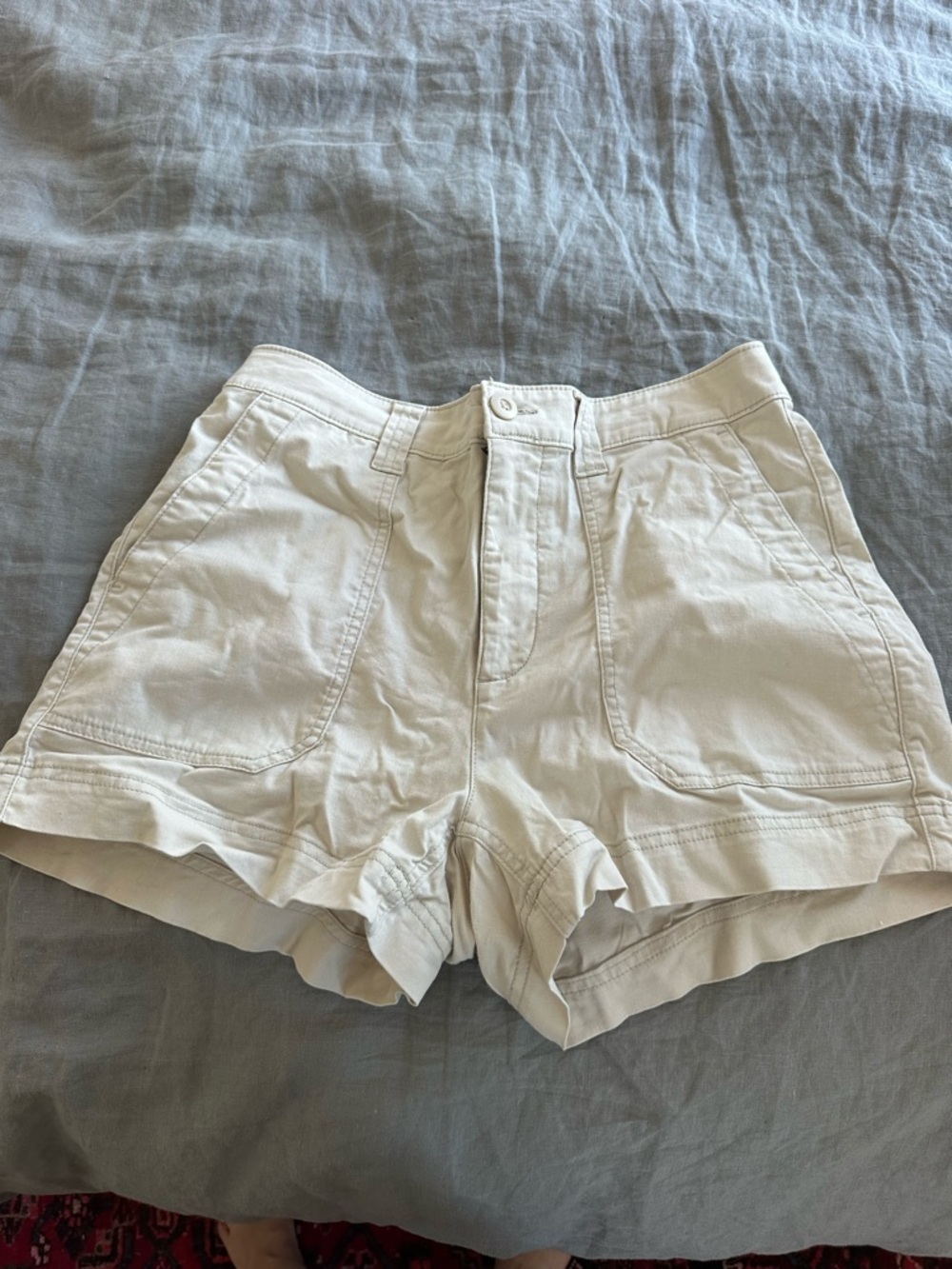 Old Navy Cream Cargo-Style High-Rise Shorts